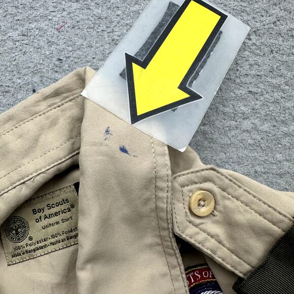 Boy Scouts of America BSA Uniform Shirt Mens Small 941 Recruiter Patches - Picture 9 of 13